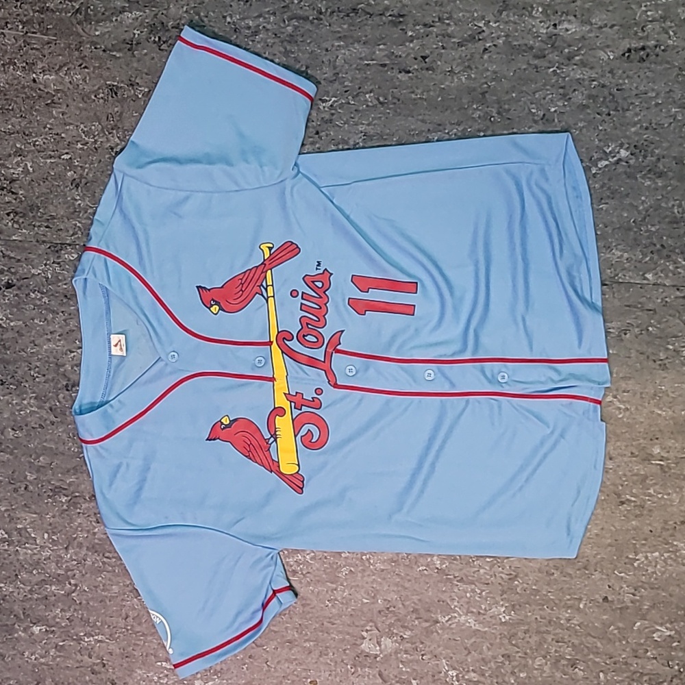 St. Louis Cardinals. Paul DeJong #11. Jersey. MLBPA. Men's size XL
